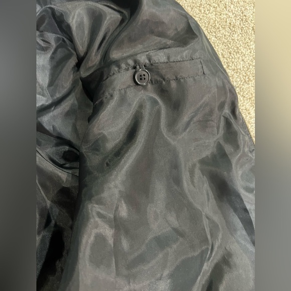 Vintage Anna and Frank Quilted Leopard Print Bomber Jacket 100% Silk size Medium - Picture 6 of 8